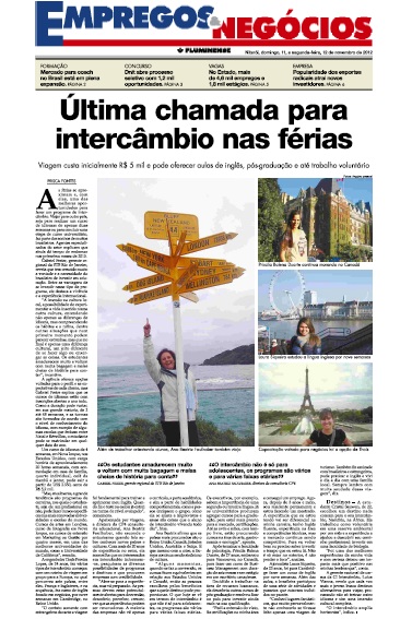 Última Chamada para Intercâmbio de Férias