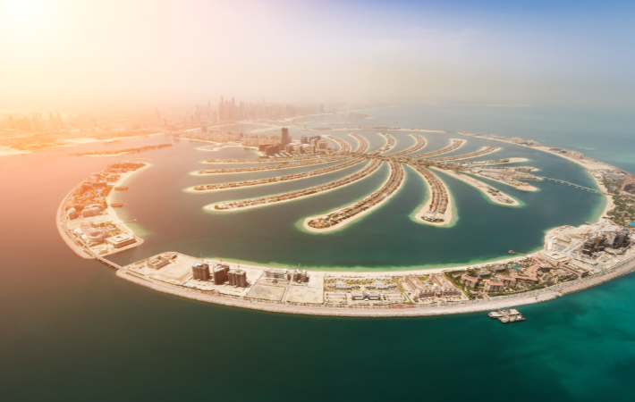 Vista aérea de Dubai